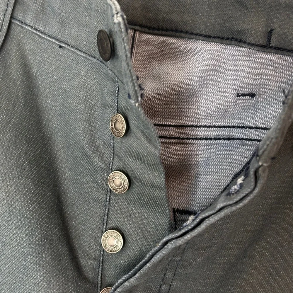 Levi's 511 Slim Fit Jeans Gray Men's Size 38x3 Button Fly Stretch‎ Denim
